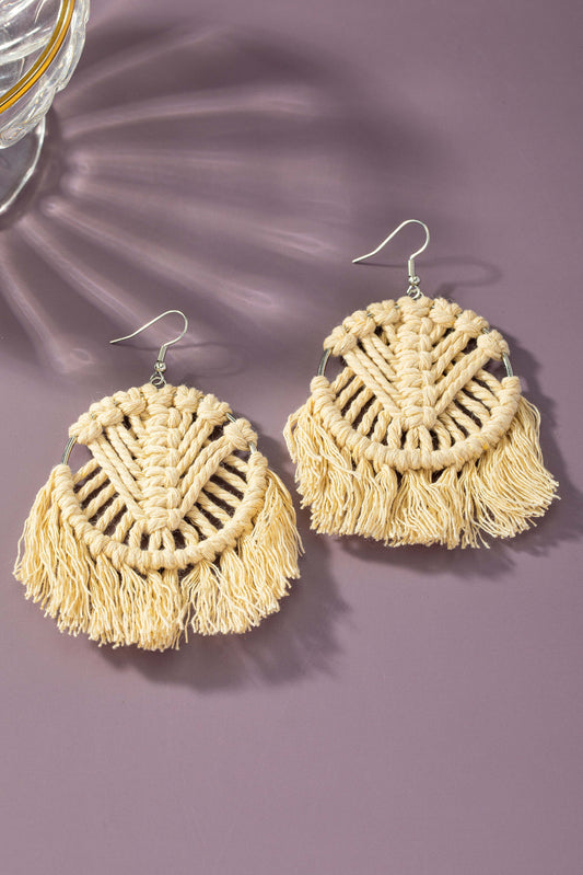 Fringe Earring - Cream