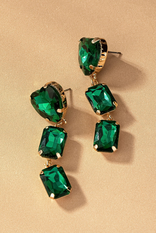 Trail of Hearts Earring - Green