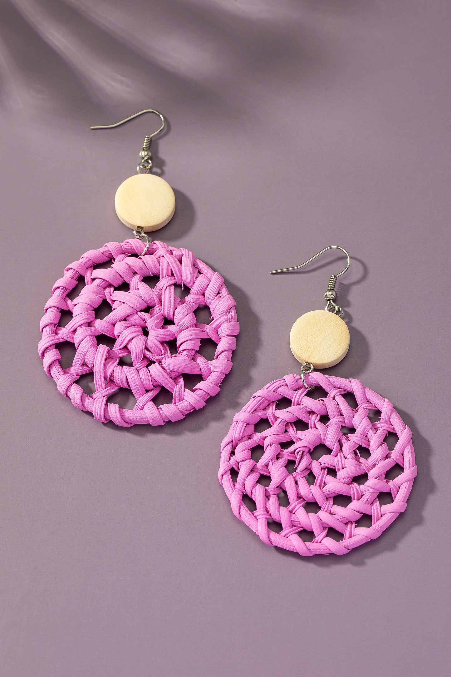 Bonded Woven Earring - Lavender