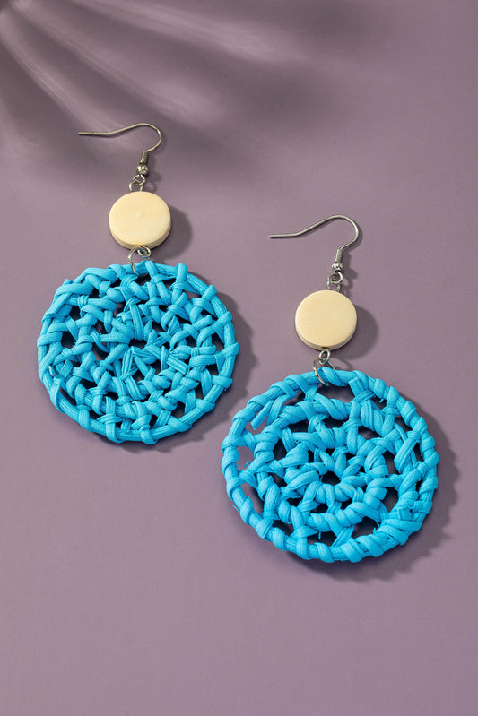 Bonded Woven Earring - Turquoise