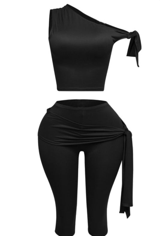 Something Simple Two Piece Set - Black