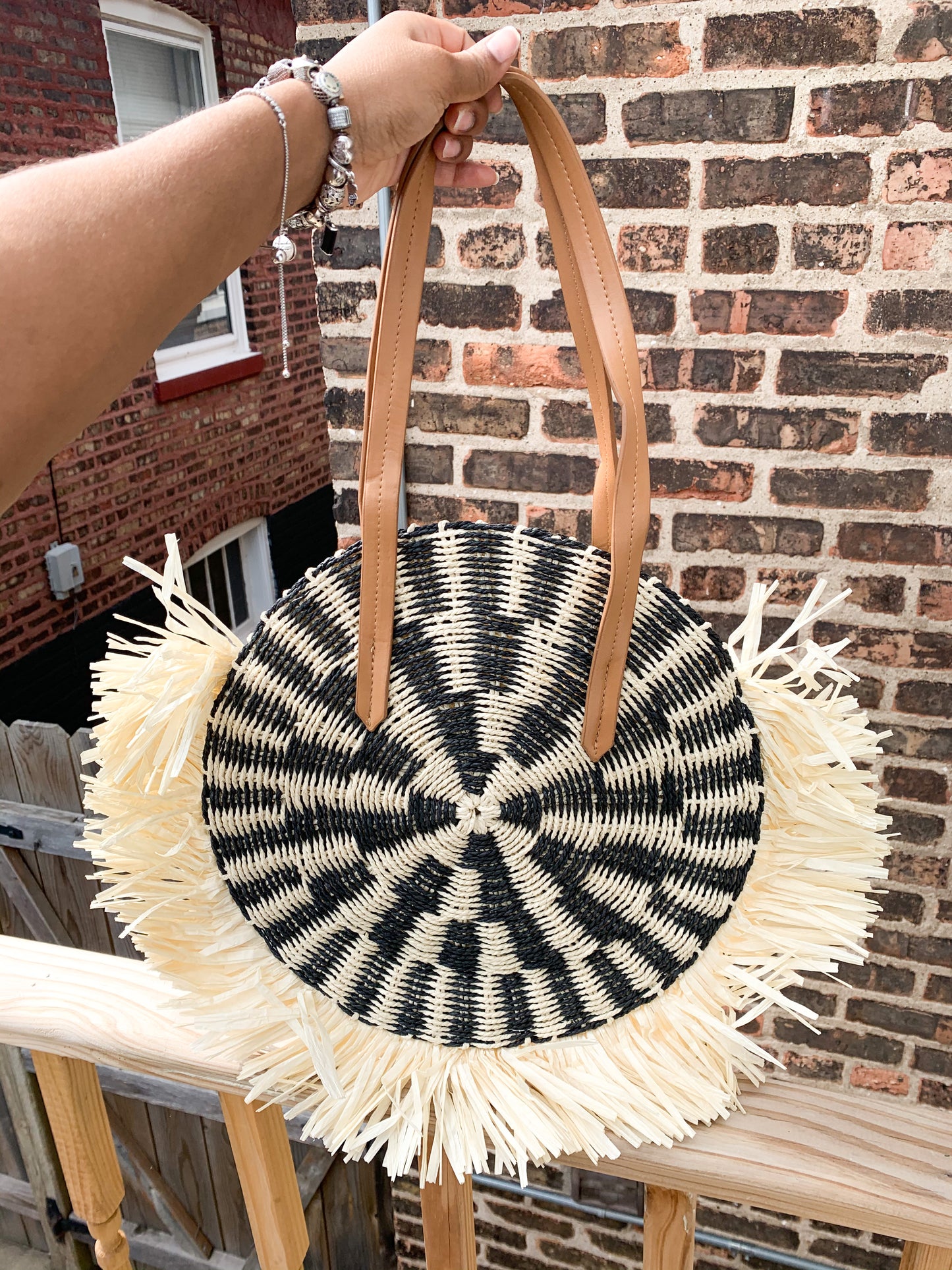 TIME FOR A TRIP STRAW BAG