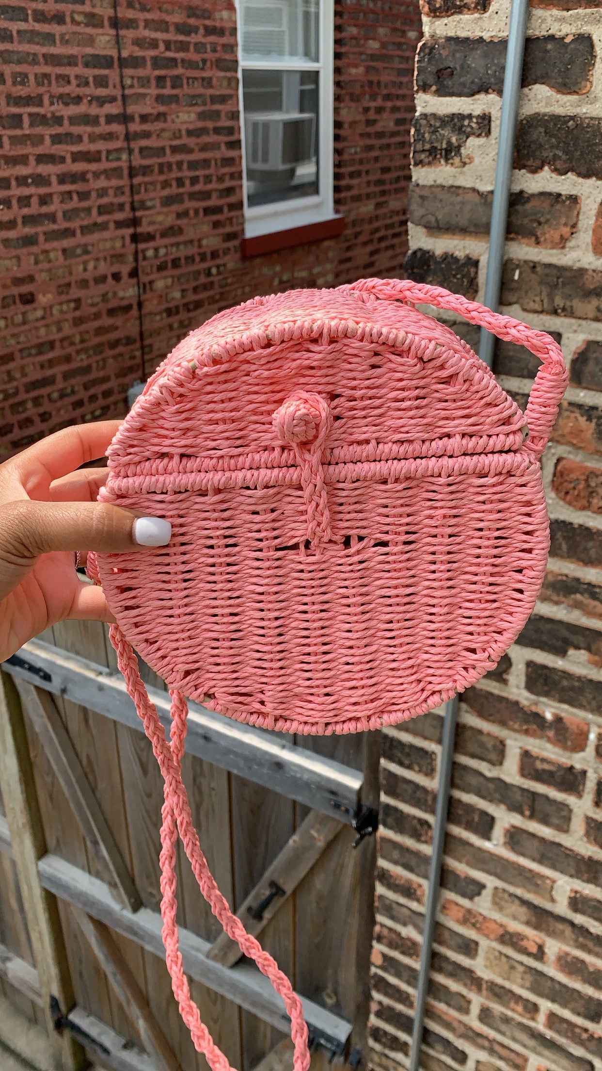 Amber Straw Bag